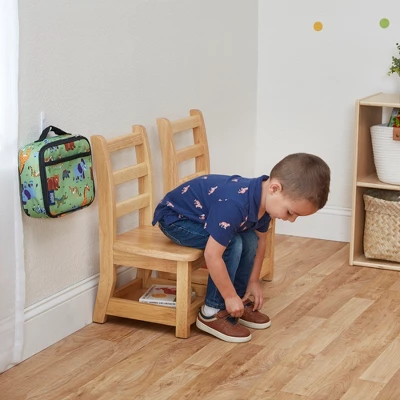 ECR4Kids Three Rung Ladderback Chairs With Storage, 2-Pack - Natural 7 ECR4Kids Three Rung Ladderback Chairs With Storage, 2-Pack - Natural - Image 5