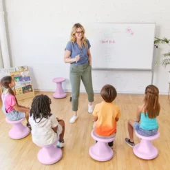 ECR4Kids Twist Wobble Stool, Active Learning Chair, Flex Seating, 14in Seat Height -Children Furniture Store GUEST 32ab12c6 3347 40ab b271 026357388c13