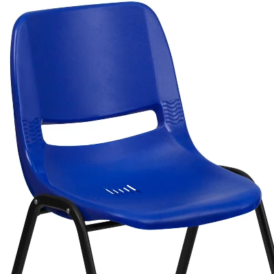 Emma And Oliver Ergonomic Kid's Shell Stack Chair - 12" Seat Daycare Home School 8 Emma And Oliver Ergonomic Kid's Shell Stack Chair - 12" Seat Daycare Home School - Image 6