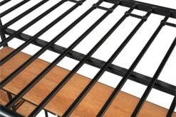 Metal Twin Size Low Loft Bed With Storage Shelf And Table, Black - ModernLuxe 19 Metal Twin Size Low Loft Bed With Storage Shelf And Table, Black - ModernLuxe -Children Furniture Store GUEST 3429c7d0 4602 4899 916d 84f3a80a3654