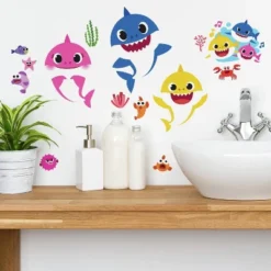 Baby Shark Peel And Stick Wall Decals - RoomMates 11 Baby Shark Peel And Stick Wall Decals - RoomMates -Children Furniture Store GUEST 3544850a c7ad 44cd be5f f2b3aaa8b6f8