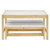 MUSEHOMEINC Solid Wood 3 In 1 Kids Toddlers Activity Play Arts And Crafts Table And Bench Chair Set With Whiteboard Surface For Playroom And School 1 MUSEHOMEINC Solid Wood 3 In 1 Kids Toddlers Activity Play Arts And Crafts Table And Bench Chair Set With Whiteboard Surface For Playroom And School -Children Furniture Store GUEST 35860fce a437 4bb4 9f9e 2ceffbd49128