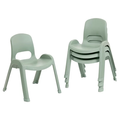 ECR4Kids SitRight Plastic Children’s Chair, Indoors And Outdoors, 11in Seat Height, 4-Pack 12 ECR4Kids SitRight Plastic Children’s Chair, Indoors And Outdoors, 11in Seat Height, 4-Pack - Image 10