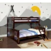 HOMES: Inside + Out Twin XL Over Queen Kids' Lea Bunk Bed Dark Walnut - IoHOMES -Children Furniture Store GUEST 3908edce a994 4e69 b6c0 67200e4fc833