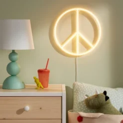 Peace Neon Kids' Wall Decor - Pillowfort™ -Children Furniture Store GUEST 39965175 5882 49ea 8e16 e6073b2097b7