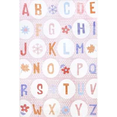 NuLOOM Essi Alphabet Machine Washable Kids Area Rug 11 NuLOOM Essi Alphabet Machine Washable Kids Area Rug - Image 9