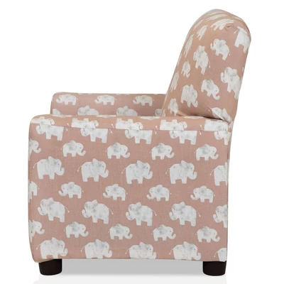 Nuea Elephant Print Kids' Chair Pink - HOMES: Inside + Out 5 Nuea Elephant Print Kids' Chair Pink - HOMES: Inside + Out - Image 3