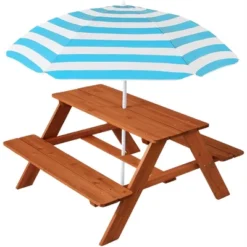 Best Choice Products Kids Wooden Picnic Table, Outdoor Activity Table W/ Adjustable Umbrella, Built-In Seats 16 Best Choice Products Kids Wooden Picnic Table, Outdoor Activity Table W/ Adjustable Umbrella, Built-In Seats -Children Furniture Store GUEST 42292d8f a80d 40ad a353 6735de649691