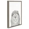24" X 18" Lion Framed Canvas Art - Uniek -Children Furniture Store GUEST 425f2272 b78c 4ad9 81bd 70892bf84dd2