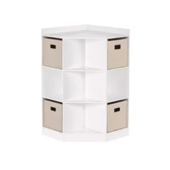 5pc Kids' Corner Cabinet Set With 4 Bins Set - RiverRidge Home -Children Furniture Store GUEST 42b3b6fd 2e44 414b 9492 ae0bd425ecaa
