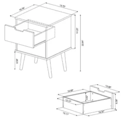 Modern Kids' Nightstand White - Pillowfort™ -Children Furniture Store GUEST 43187505 1f27 4b45 8d32 b1cd213ac469