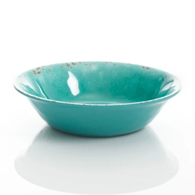 Gibson Studio California Mauna 12 Piece Assorted Crackle Decal Melamine Dinnerware Set 4 Gibson Studio California Mauna 12 Piece Assorted Crackle Decal Melamine Dinnerware Set - Image 2