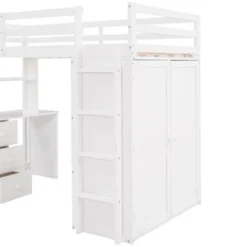 Twin Size Loft Bed With Drawers, Desk And Wardrobe-ModernLuxe -Children Furniture Store GUEST 43b44735 eada 40f0 8292 d3c5b4d19ee2