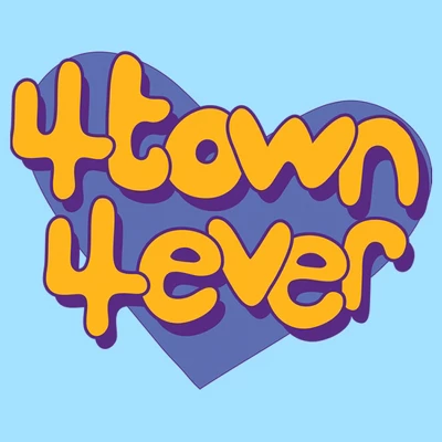 Men's Turning Red 4Town 4Eva Heart T-Shirt 3 Men's Turning Red 4Town 4Eva Heart T-Shirt