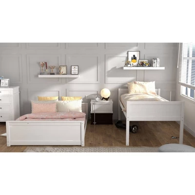Twin Over Full Capri Wood Bunk Bed White - Hillsdale Furniture 15 Twin Over Full Capri Wood Bunk Bed White - Hillsdale Furniture - Image 13