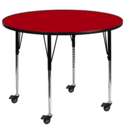 Flash Furniture Mobile 48'' Round Thermal Laminate Activity Table - Standard Height Adjustable Legs 7 Flash Furniture Mobile 48'' Round Thermal Laminate Activity Table - Standard Height Adjustable Legs -Children Furniture Store GUEST 4a9286e9 8dcc 4deb 853a 588e04322fab 1