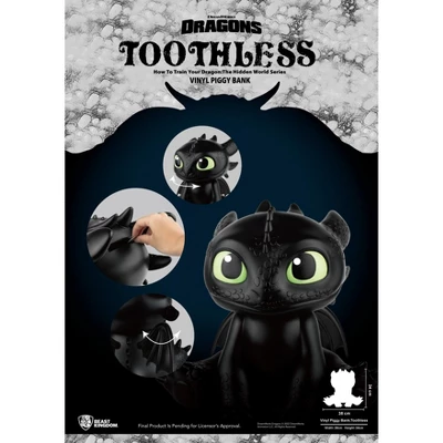 Universal How To Train Your Dragon Serier Vinyl Piggy Bank :Toothless (Piggy Bank) 5 Universal How To Train Your Dragon Serier Vinyl Piggy Bank :Toothless (Piggy Bank) - Image 3
