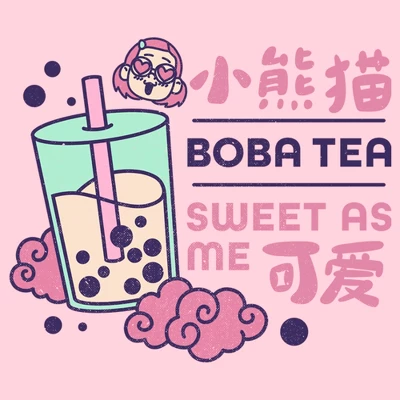 Junior's Turning Red Boba Tea Sweet As Me T-Shirt 3 Junior's Turning Red Boba Tea Sweet As Me T-Shirt