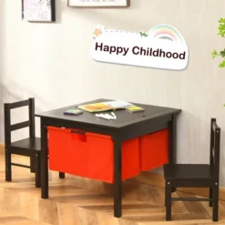 Costway 2-in-1 Kids Activity Table & 2 Chairs Set W/Storage Building Block Table -Children Furniture Store GUEST 4b4044eb 36db 4135 999e 2f996ce3e8bc