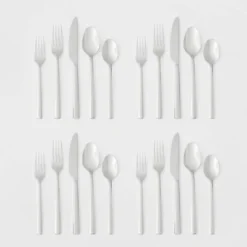 20pc Valona 18/10 Stainless Steel Flatware Set - Threshold Signature™ -Children Furniture Store GUEST 4c3f9743 f23d 47ec bf0b eb70275ae225