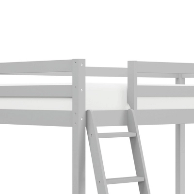 Kids' Twin Caspian Study Loft With Hanging Nightstand Gray - Hillsdale Furniture 3 Kids' Twin Caspian Study Loft With Hanging Nightstand Gray - Hillsdale Furniture