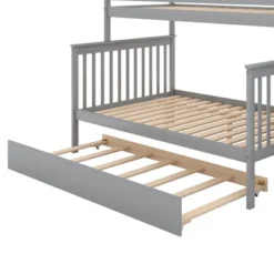 Twin Over Full Bunk Bed With Trundle Bed And Staircase-ModernLuxe 18 Twin Over Full Bunk Bed With Trundle Bed And Staircase-ModernLuxe -Children Furniture Store GUEST 4e9bb418 7866 44bc b65d feac11041b28