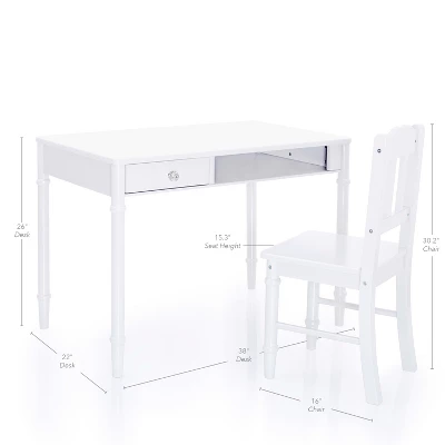 Guidecraft Kids' Dahlia Desk And Chair Set 8 Guidecraft Kids' Dahlia Desk And Chair Set - Image 6