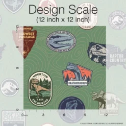 Jurassic World Badges Peel And Stick Wallpaper Green - RoomMates 8 Jurassic World Badges Peel And Stick Wallpaper Green - RoomMates -Children Furniture Store GUEST 4f3f70b8 1197 49b2 a36c 81b6fef1020d