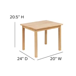 Flash Furniture Kids Solid Hardwood Table And Chair Set For Playroom, Bedroom, Kitchen - 3 Piece Set -Children Furniture Store GUEST 4fd57af1 acbd 4414 9754 5beb9cfdd5c0 1