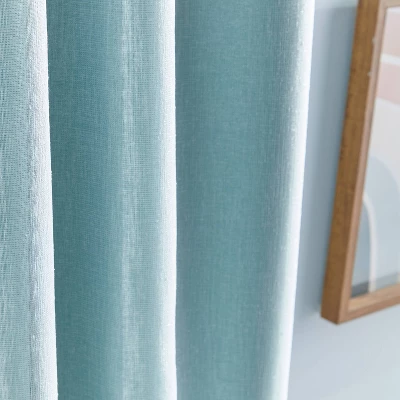 2pk 63" Cleo Poletop Curtains Lined Pale - Dream Factory 5 2pk 63" Cleo Poletop Curtains Lined Pale - Dream Factory - Image 3