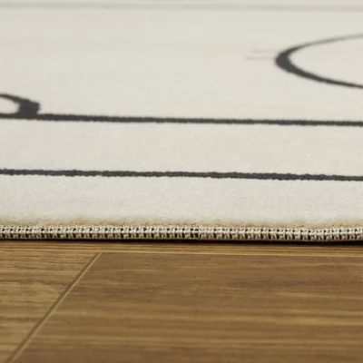 Hockey Time Kids' Rug Cream/Black - Balta Rugs 4 Hockey Time Kids' Rug Cream/Black - Balta Rugs - Image 2