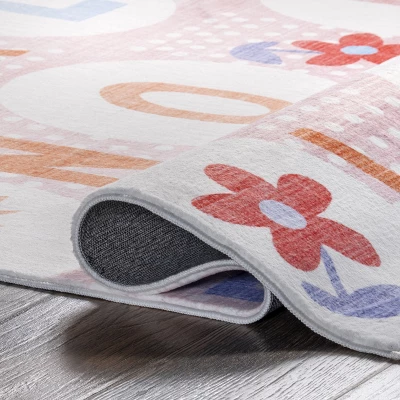 NuLOOM Essi Alphabet Machine Washable Kids Area Rug 5 NuLOOM Essi Alphabet Machine Washable Kids Area Rug - Image 3