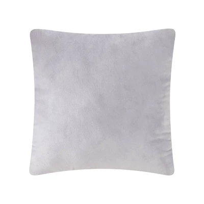 Teen Luxe Fur With Silver Sequin Throw Pillow Gray - Makers Collective 3 Teen Luxe Fur With Silver Sequin Throw Pillow Gray - Makers Collective
