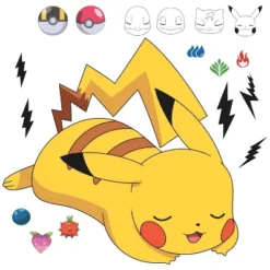 Pokemon Sleeping Pikachu Giant Peel And Stick Wall Decals - RoomMates