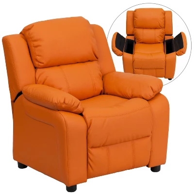 Flash Furniture Deluxe Padded Contemporary Kids Recliner With Storage Arms 21 Flash Furniture Deluxe Padded Contemporary Kids Recliner With Storage Arms - Image 19