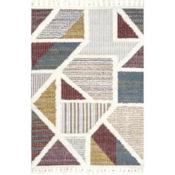 Gillian Mosaic High/Low Kids Tassel Area Rug 19 Gillian Mosaic High/Low Kids Tassel Area Rug -Children Furniture Store GUEST 56fd67af 1e3d 4227 a039 355079c013fd