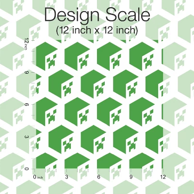 Minecraft Creeper Face Peel And Stick Wallpaper Green - RoomMates 7 Minecraft Creeper Face Peel And Stick Wallpaper Green - RoomMates - Image 5