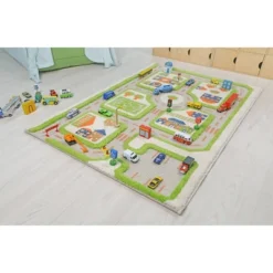 31.5"x44.5" Traffic Green 3D Play Rug - IVI 16 31.5"x44.5" Traffic Green 3D Play Rug - IVI -Children Furniture Store GUEST 58f00d15 630b 453e a076 a89c8edcd4ee