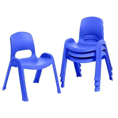 ECR4Kids SitRight Plastic Children’s Chair, Indoors And Outdoors, 11in Seat Height, 4-Pack 10 ECR4Kids SitRight Plastic Children’s Chair, Indoors And Outdoors, 11in Seat Height, 4-Pack - Image 8