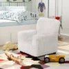 Nuea Faux Fur Kids' Chair White - Homes: Inside + Out 1 Nuea Faux Fur Kids' Chair White - Homes: Inside + Out -Children Furniture Store GUEST 60cb9749 ae89 4743 b80e 21c0d44110f9
