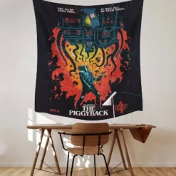 Stranger Things X Butcher Billy The Piggyback Tapestry Black/Red/Blue - RoomMates 9 Stranger Things X Butcher Billy The Piggyback Tapestry Black/Red/Blue - RoomMates -Children Furniture Store GUEST 611b2a5f 1658 4d48 8e7c 1ad858e617da