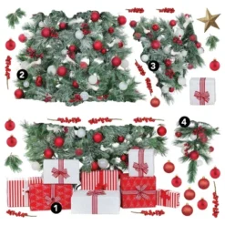Christmas Tree Giant Peel & Stick Wall Decals With String Lights Green - RoomMates 12 Christmas Tree Giant Peel & Stick Wall Decals With String Lights Green - RoomMates -Children Furniture Store GUEST 62edad5d e266 4f8a 916b e7c1d991a670