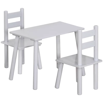 Qaba Kids Wooden Table And Chair Activity Set For Arts, Crafts, Dinning, And Reading For Toddlers Age 2 To 5 5 Qaba Kids Wooden Table And Chair Activity Set For Arts, Crafts, Dinning, And Reading For Toddlers Age 2 To 5 - Image 3