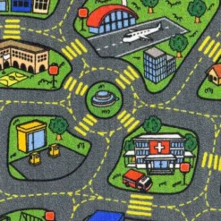 Jungtier Boy & Girl Kids Retro City Road Car Vehicle Traffic Educational Learning & Game Play Nursery Bedroom Classroom Rug Carpet, 2' 7" X 5' 0" 12 Jungtier Boy & Girl Kids Retro City Road Car Vehicle Traffic Educational Learning & Game Play Nursery Bedroom Classroom Rug Carpet, 2' 7" X 5' 0" -Children Furniture Store GUEST 632eca32 af2a 41b8 a412 480d6bbeffc2