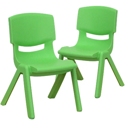 Flash Furniture 2 Pack Plastic Stackable School Chair With 10.5" Seat Height 19 Flash Furniture 2 Pack Plastic Stackable School Chair With 10.5" Seat Height - Image 17