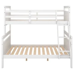 Twin Over Full Bunk Bed With Ladder And Safety Guardrail-ModernLuxe 16 Twin Over Full Bunk Bed With Ladder And Safety Guardrail-ModernLuxe -Children Furniture Store GUEST 6451c66f 2121 45a0 9cd0 fee219796ba1