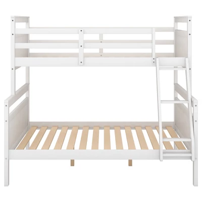 Twin Over Full Bunk Bed With Ladder And Safety Guardrail-ModernLuxe 8 Twin Over Full Bunk Bed With Ladder And Safety Guardrail-ModernLuxe - Image 6