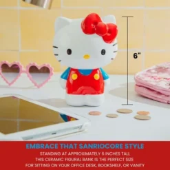 Silver Buffalo Sanrio Hello Kitty 6-Inch Ceramic Figural Coin Bank Storage 11 Silver Buffalo Sanrio Hello Kitty 6-Inch Ceramic Figural Coin Bank Storage -Children Furniture Store GUEST 649eed96 c092 45ff 98ff 28d74160ead4