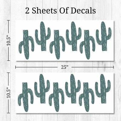 Cactus Wall Decor - Decalcomania 6 Cactus Wall Decor - Decalcomania - Image 4