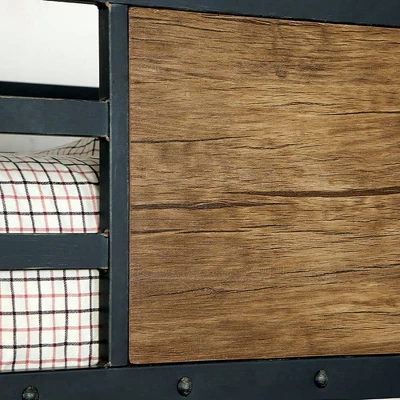 Twin Navii Industrial Loft Bed Black - HOMES: Inside + Out 9 Twin Navii Industrial Loft Bed Black - HOMES: Inside + Out - Image 7